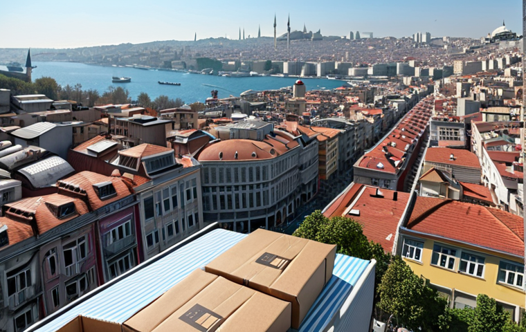 **
Prompt: *Drone delivering a package in a busy Istanbul cityscape. Modern buildings in the background, bustling streets below. Focus on the drone and package. Bright, clear day.*
**